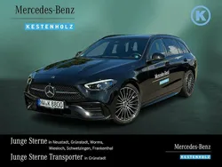 Obsidianschwarz Gebraucht 2024 Mercedes C220 AMG Kombi | 49.440 €