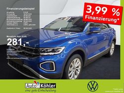 Ravennablau metallic / titansc Gebraucht 2024 VW T-Roc Cabriolet Style Cabrio | 26.040 € (Superpreis)