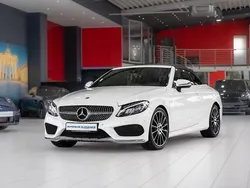 Polarweiss unilack Gebraucht 2017 Mercedes C220 AMG line Cabrio | 28.980 € (Etwas zu teuer)