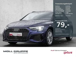 Blau Gebraucht 2024 Audi A3 Sportback S-Line Limousine | 29.740 € (Superpreis)
