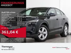 Mythosschwarz metallic Gebraucht 2022 Audi Q4 Sportback e-tron Ambiente SUV | 28.860 € (Fairer Preis)
