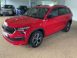 Rot Gebraucht 2023 Skoda Kodiaq SportLine SUV | 38.330 € (Etwas zu teuer)