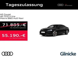 Mythosschwarz metallic Gebraucht 2024 Audi A5 S-Line Coupé | 55.190 € (Etwas zu teuer)