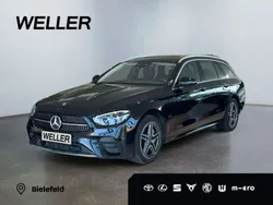 Obsidianschwarz metallic Gebraucht 2022 Mercedes E300 AMG Kombi | 35.990 € (Fairer Preis)