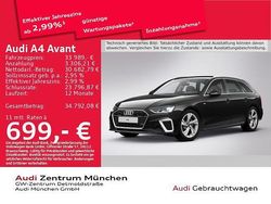 Mythosschwarz metallic Gebraucht 2022 Audi A4 S-Line Kombi | 33.989 € (Fairer Preis)