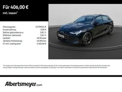 Schwarz Neu 2025 Audi A3 Sportback Advanced Limousine | 33.390 € (Fairer Preis)