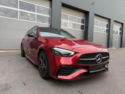 Rot Gebraucht 2021 Mercedes C200 AMG Limousine | 35.999 € (Fairer Preis)