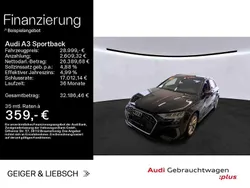 Schwarz Gebraucht 2022 Audi A3 Sportback S-Line Limousine | 28.999 € (Fairer Preis)