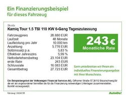 Weiß Neu 2024 Skoda Kamiq Tour SUV | 28.880 € (Fairer Preis)