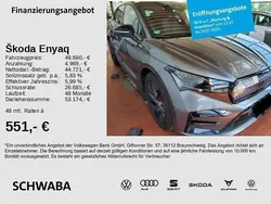 Graphitegrau metallic Gebraucht 2024 Skoda Enyaq iV Lounge SUV | 49.690 € (Superpreis)