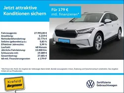 Moonweiss metallic (metallic) Gebraucht 2022 Skoda Enyaq iV Suite SUV | 27.993 € (Etwas zu teuer)
