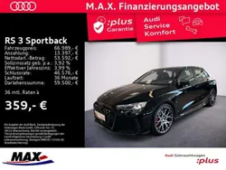 Mythosschwarz metallic Gebraucht 2024 Audi RS3 Sportback Ambiente Kleinwagen | 66.989 € (Teuer)