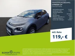 Grau Gebraucht 2020 Citroën C3 Feel Kleinwagen | 11.290 € (Fairer Preis)