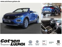 Blau Gebraucht 2021 VW T-Roc Cabriolet Style Cabrio | 26.990 € (Etwas zu teuer)