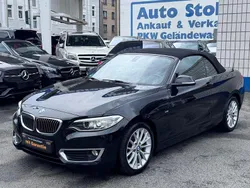 Schwarz Gebraucht 2015 BMW 220 Luxury Line Cabrio | 15.850 € (Fairer Preis)