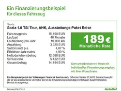Silber Gebraucht 2022 Skoda Scala Tour Kleinwagen | 15.490 € (Fairer Preis)