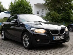 Schwarz Gebraucht 2016 BMW 218 Cabrio | 17.200 € (Fairer Preis)