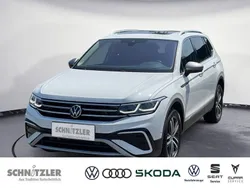 Pure white Gebraucht 2022 VW Tiguan Allspace Elegance SUV | 38.950 € (Guter Preis)