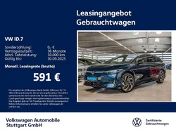 Aquamarinblau metallic/schwarz Gebraucht 2024 VW ID.7 GTX Limousine | 52.330 € (Teuer)