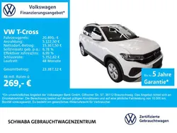 Weiß Gebraucht 2024 VW T-Cross Life SUV | 20.490 € (Fairer Preis)
