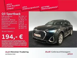 Mythosschwarz metallic Gebraucht 2024 Audi Q3 Sportback S-Line SUV | 39.144 € (Superpreis)