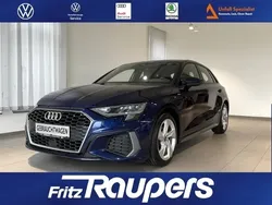 Navarrablau metallic Gebraucht 2021 Audi A3 Sportback S-Line Limousine | 23.880 € (Guter Preis)