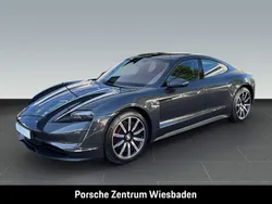 Vulkangraumetallic (metallic) Gebraucht 2022 Porsche Taycan Limousine | 79.800 € (Teuer)