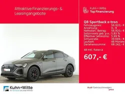 Chronosgrau metallic Gebraucht 2023 Audi Q8 Sportback e-tron S-Line SUV | 56.920 € (Superpreis)