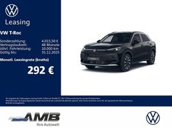 Schwarz Neu 2025 VW T-Roc Life SUV | 38.950 € (Teuer)