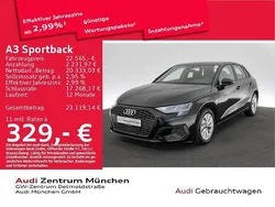 Brillantschwarz Gebraucht 2022 Audi A3 Sportback e-tron Design Limousine | 22.565 € (Guter Preis)