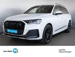 Gletscherweiß metallic (metallic) Gebraucht 2022 Audi Q7 S-Line SUV | 60.980 € (Fairer Preis)