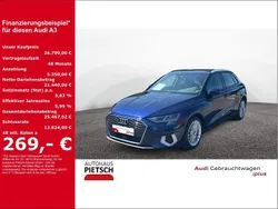 Blau Gebraucht 2022 Audi A3 Sportback Advanced Limousine | 26.790 € (Fairer Preis)