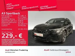 Mythosschwarz metallic Gebraucht 2023 Audi A3 Sportback e-tron S-Line Limousine | 31.148 € (Fairer Preis)