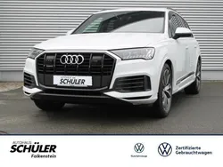 Weiß gletscherweiß metallic metallic Gebraucht 2020 Audi Q7 S-Line SUV | 57.895 € (Etwas zu teuer)