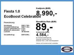 Iridiumschwarz metallic Gebraucht 2017 Ford Fiesta Celebration Kleinwagen | 8.990 € (Fairer Preis)