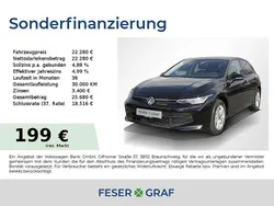 Grenadillschwarz metallic Gebraucht 2024 VW Golf VIII Life Limousine | 22.280 € (Superpreis)
