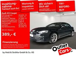 0e mythosschwarz metallic Gebraucht 2021 Audi A5 Advanced Plus Coupé | 29.420 € (Guter Preis)
