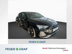 Mythosschwarz metallic Gebraucht 2025 Audi A3 Sportback S-Line Limousine | 40.319 € (Fairer Preis)