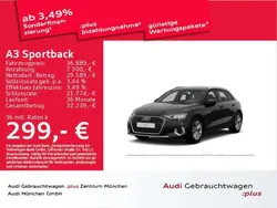 Schwarz Gebraucht 2022 Audi A3 Advanced Limousine | 36.889 €