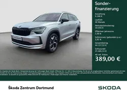 Brilliantsilber metallic Gebraucht 2024 Skoda Kodiaq SportLine SUV | 48.638 € (Fairer Preis)