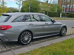 Silber Gebraucht 2015 Mercedes C200 AMG line Kombi | 17.999 € (Fairer Preis)