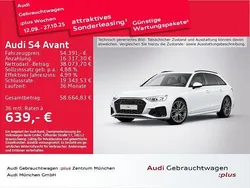 Gletscherweiß metallic Gebraucht 2024 Audi S4 Ambiente Kombi | 54.391 € (Guter Preis)