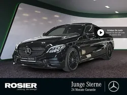 Schwarz / obsidianschwarz (metallic) Gebraucht 2024 Mercedes C200 AMG Coupé | 48.880 € (Teuer)