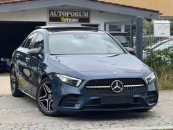 Denimblau metalliclack Gebraucht 2021 Mercedes A220 AMG line Limousine | 27.900 € (Guter Preis)