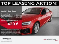 Rot Gebraucht 2024 Audi A5 Sportback S-Line Limousine | 54.670 €