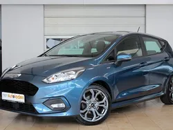 Chromablau metallic Gebraucht 2018 Ford Fiesta ST-Line Kleinwagen | 13.450 € (Fairer Preis)