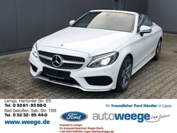 Weiss Gebraucht 2017 Mercedes C180 AMG Cabrio | 26.500 € (Etwas zu teuer)