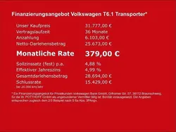 Weiss Gebraucht 2023 VW T6.1 Van | 31.777 € (Guter Preis)