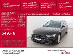 Mythosschwarz metallic Gebraucht 2024 Audi A6 S-Line Kombi | 77.700 €
