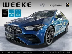 Blau Gebraucht 2024 Mercedes CLA200 Advanced Plus Coupé | 38.948 € (Fairer Preis)